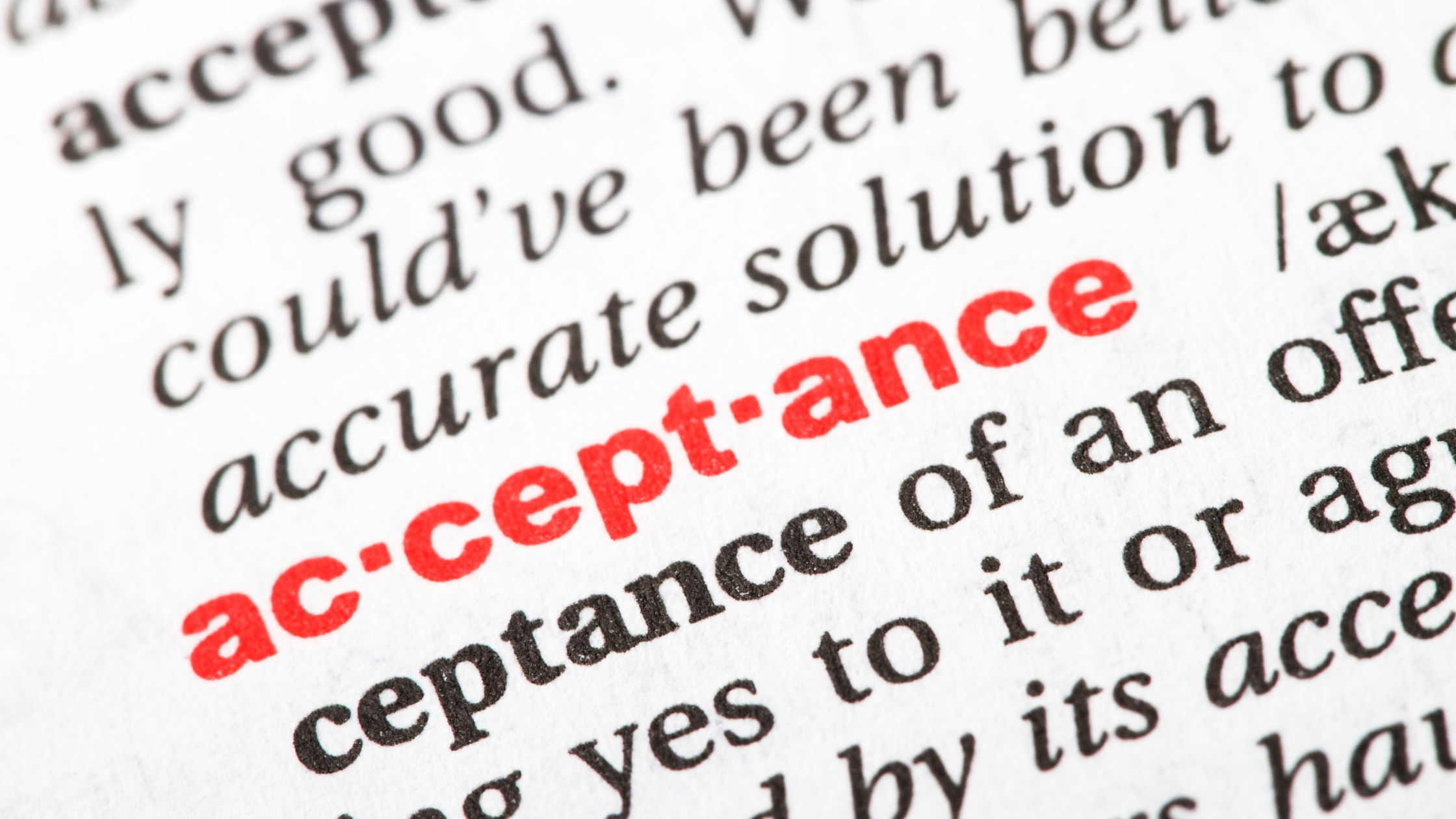 Acceptance